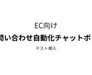 EC等の問い合わせの自動化をテスト導入します 自動化の効果を試す1ヶ月テスト導入 イメージ1