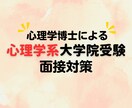 心理学系の大学院受験の面接対策をします 合格を目指して現役の大学研究員と面接対策をしましょう！ イメージ1