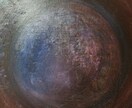 抽象画、売ります 『赫月 moon』赤黒く不気味に光月を表現しました。 イメージ1