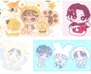 かわいいデフォルメイラスト描きます SNSアイコンやサムネ、グッズなど イメージ3