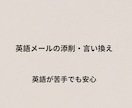 海外向け英語メールを自然で丁寧に添削します 失礼・不自然を防ぐ安心の英文チェック イメージ1