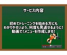 動画でお届け！トレーニングメニュー作ります プロトレーナーが目的に合わせたトレーニングプランを作ります イメージ2
