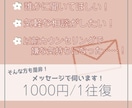 文字のみ！メッセージにてカウンセリング1回承ります うまく話せない方、文章で一度だけ聞いてみたい方お気軽に！ イメージ1