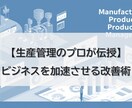 Amazon流！製造業の生産管理を効率化します 中小企業向け。生産管理のプロが改善を推進します！ イメージ1