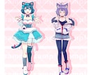 ポップでかわいい立ち絵を制作します 配信活動やゲーム制作、TRPGに使える立ち絵を制作します！ イメージ5