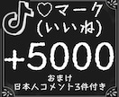 TikTokいいね5000個されるまで拡散します 高品質/インフルエンサー/格安/拡散/猫ミーム/踊ってみた イメージ1