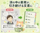 業務の引き継ぎ書をヒアリングで作成します 8,000円〜/異動・退職・属人化対策/Word+PDF イメージ3