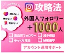 Instagramリアル外国人フォロワー増加します 初めてでも安心！海外フォロワーをお手頃価格でご提供 イメージ1