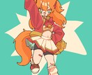 ポップな等身イラスト描きます あなたのキャラクターをポップでおしゃれに仕上げます イメージ1