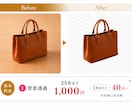 最短30分！40円〜背景透過・画像編集をします 1000円で25枚までの背景透過＋無地の指定色背景が基本！ イメージ2
