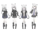 初心者歓迎！病みかわVTuber制作します Live2Dまで一括制作！プレゼント用や個人観賞もOK！ イメージ3