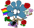 世界で１つ。人生をハッピーにします あなたや会社をイメージして描きます。Tシャツも出来ます！ イメージ3