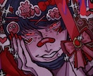 今なら半額】治安が悪い表情豊かなイラストを描きます 王道な絵柄とは少し経路の違った個性的なイラストを作成します イメージ2
