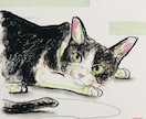 あなたのペットをドローイングでお描き致します 一筆入魂❗️エモーショナルなアート作品を貴方に☆ イメージ3