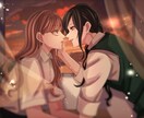 ペアイラストお描きいたします お求めやすい価格＆高クオリティでの納品をお約束いたします☺︎ イメージ1