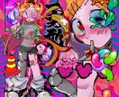 ポップで可愛いイラストを制作いたします 動画用、商品、アイコン等！目を引くイラストをご希望の方に☆ イメージ2