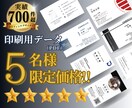 ５名樣限定価格！で印象的なお名刺データ納品致します 起業・開業に向けてお名刺が必要な方へ。プロが作成のお手伝い！ イメージ1