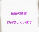 話すことが苦手な方必見！会話の練習相手になります 気になるあの人と上手く話せない。練習しましょう！ イメージ1