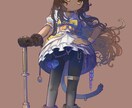 人物・背景のイラストを描きます 【基本】全身絵＋背景ありのイラストを制作します イメージ2