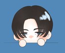 アイコンや背景に使えるミニキャライラスト描きます LINEなどのアイコン・背景にいかがでしょうか？ イメージ1