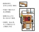 商用利用可！手描き平面パース間取り図作成します 立体的で分かりやすい間取り図を、手描きの暖かみのある雰囲気で イメージ4