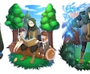 立ち絵や一枚絵、SDキャラ等描きます 可愛く且つ美しいイラストを描きます イメージ9