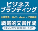 代表挨拶文5000～10000円！MVV等承ります 単品OK！ブラッシュアップ・資料・ヒアリングから作成 イメージ1