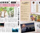お二人の結婚を祝う新聞紙面を作成します 簡単な取材シートに記入するだけで全国紙現役新聞記者が記事化！ イメージ2