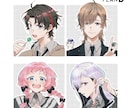 表情豊かなキャライラストの制作承ります 柔らかい色表現の一枚絵、立ち絵、SDデフォルメなど イメージ2