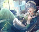 期間限定！ハロウィンイラスト量産企画します サムネにも素材でも使える！洋館メイドさんオバケ仮装 イメージ5