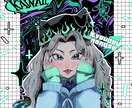 最短3日納品イラスト描きます 他と被らない独特なデザインご要望通りの作品！ イメージ3