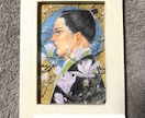 お手元に実物をお届け。貴方の思い、形にします 和風、レトロ、動物、人物、花、風景、なんでも描きます！ イメージ3