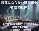 あなたの言葉にならない違和感を解体と言語化します 感情×構造から言語化する｜チャット完結・2往復ミニセッション イメージ1