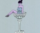 ポップで可愛いコミック風のアイコン描きます セクシーだけど可愛く、ご自身をアメコミ風にします！ イメージ1