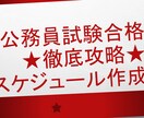 公務員合格までのスケジュールを一緒に考えます やるべきことが明確なスケジュールが合格まで導く イメージ1