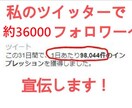 ツイッター約36000フォロワーに宣伝いたします 約36000フォロワーのtwitterで宣伝してみませんか？ イメージ1