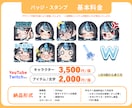 配信・SNSで活躍するミニキャラを描きます 【企業実績多数】アニメ公式グッズ担当のプロが制作します！ イメージ5