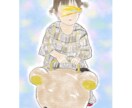 お写真を元に柔らかい色彩でイラストを作成いたします 思い出の大切なお写真をほんわかしたイラストに残しませんか❁︎ イメージ9
