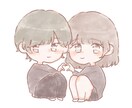 夢絵イラスト描きます 推しとの夢絵やカップルイラストを描きます！ イメージ2