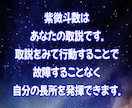 あなたの取説＝紫微斗数で『仕事運』鑑定いたします 適職・環境・仕事に対する意識の方向性がわかります！ イメージ2
