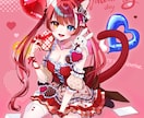 最短当日！IRIAM◎チョコメイドイラスト描きます 配信にも！メイド風衣装のキャラクターを即納でお書きします イメージ5