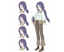 VTube向け、LIVE２Dモデルを制作します 描き込み量の変更、絵柄寄せ等も対応可能です。 イメージ4
