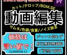 言い値で、動画編集を承ります 価格は言い値で、修正は無料無制限で承ります！ イメージ1