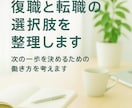 ワーママの復職転職の迷いを整理します 次の一歩を決めるための働き方を考えます イメージ1