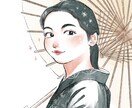 5月末日迄のお値下げ中！キラキラな似顔絵を描きます お気に入りの写真を元にした明るい雰囲気の似顔絵サービスです！ イメージ3