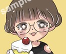 可愛い女の子のアイコンお描きします サンプルのようなイラストです。SNSのアイコンにどうぞ！ イメージ4