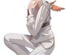 透明感×重厚感のあるイラストを仕上げます キャラ一枚絵、立ち絵、サムネイル、歌ってみたイラストなど イメージ6