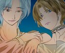 SNSアイコンのイラスト描きます 可愛い、クール、ミニキャラ、男子、女子OK!正方形で描くよ イメージ2