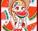 7/31まで期間限定！低予算短納期で一枚絵描きます レトロポップなイラストをかきます！ イメージ3