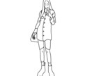シンプル♡ニュアンス線画イラストお描きします ✴︎即日〜4日のスピード納品致します✴︎ イメージ4